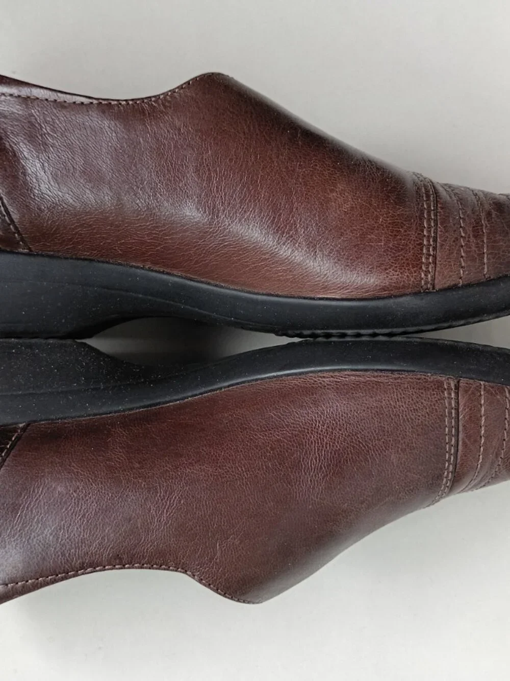 Dansko Chocolate Brown Franny Leather Loafer Flats Shoes 7.5M 38 Casual Comfort